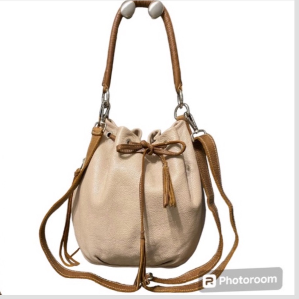 Roots Leather Tribe Buck Crossbody Shoulder Bag
